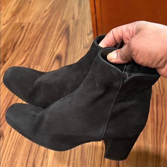 Aquatalia Black Suede Ankle Boots - Picture 3 of 3